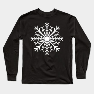 Simple white snowflake Long Sleeve T-Shirt